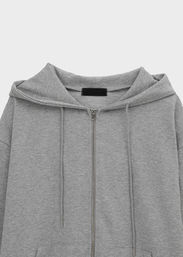 (UNISEX) Vibe Loose Fit Two-Way Zip-Up Hoodie