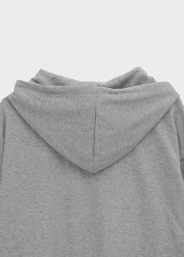 (UNISEX) Vibe Loose Fit Two-Way Zip-Up Hoodie