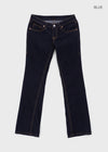 Tech stitch non-fade bootcut denim pants