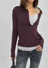 Serge collared long-sleeve shirt