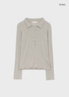 Serge collared long-sleeve shirt