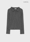 Serge collared long-sleeve shirt