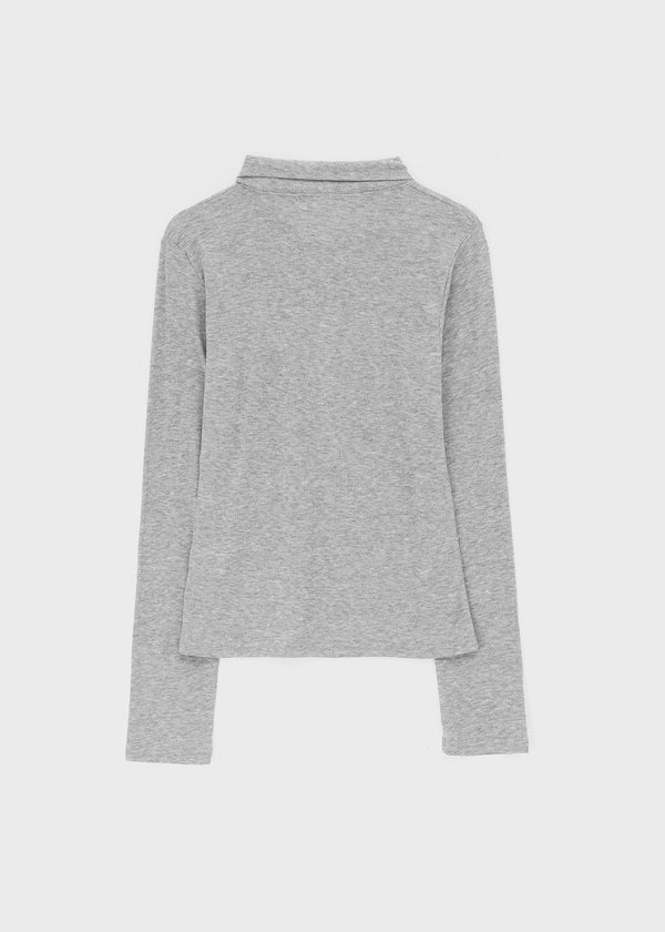 Serge collared long-sleeve shirt