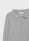 Serge collared long-sleeve shirt