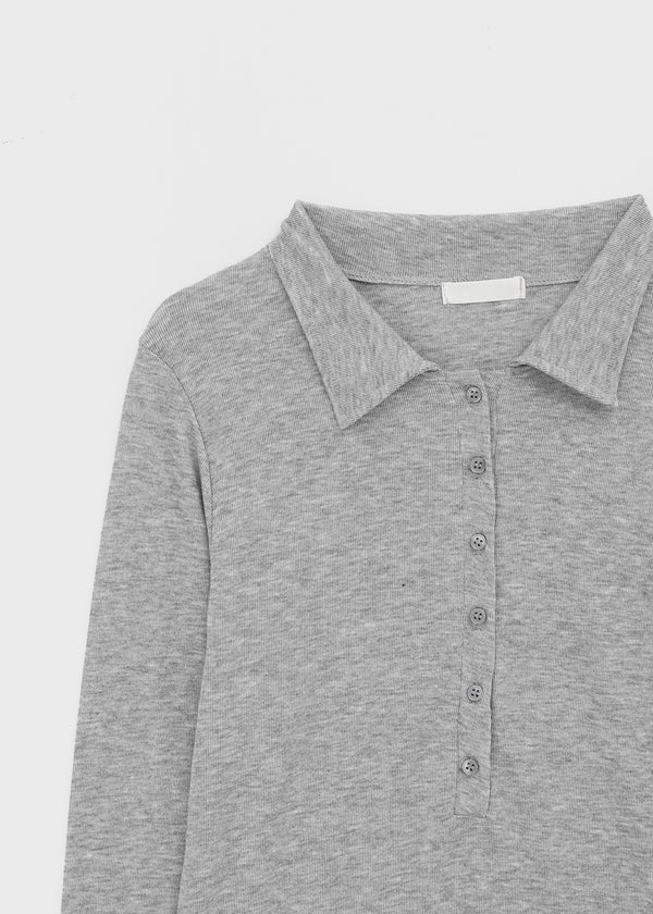 Serge collared long-sleeve shirt