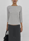 Maiden Boat Neck Sleeveless Tee