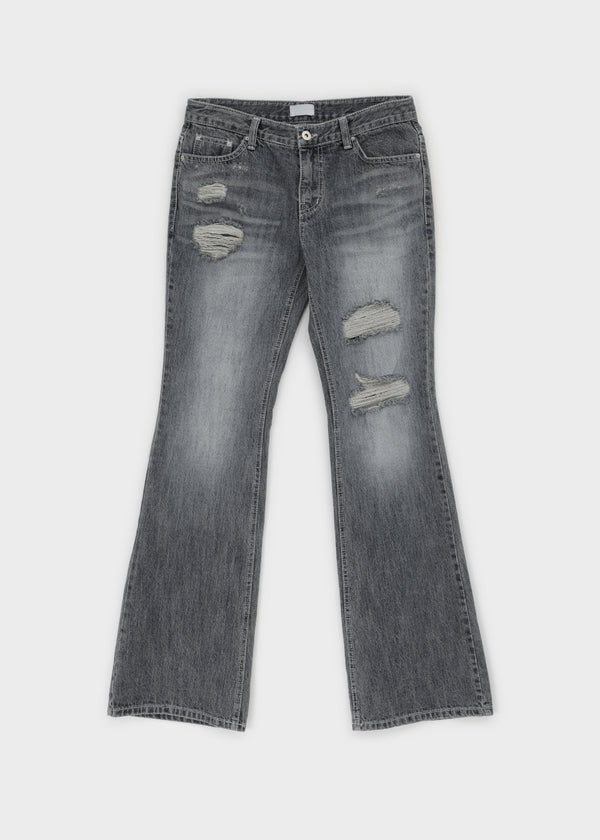 Shop Damaged Bootcut Denim Pants