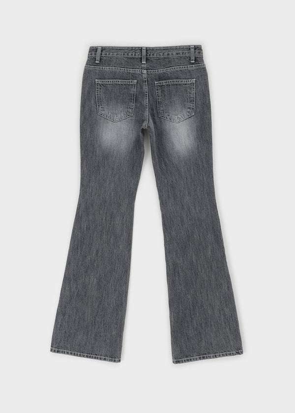 Shop Damaged Bootcut Denim Pants