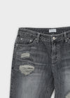 Shop Damaged Bootcut Denim Pants