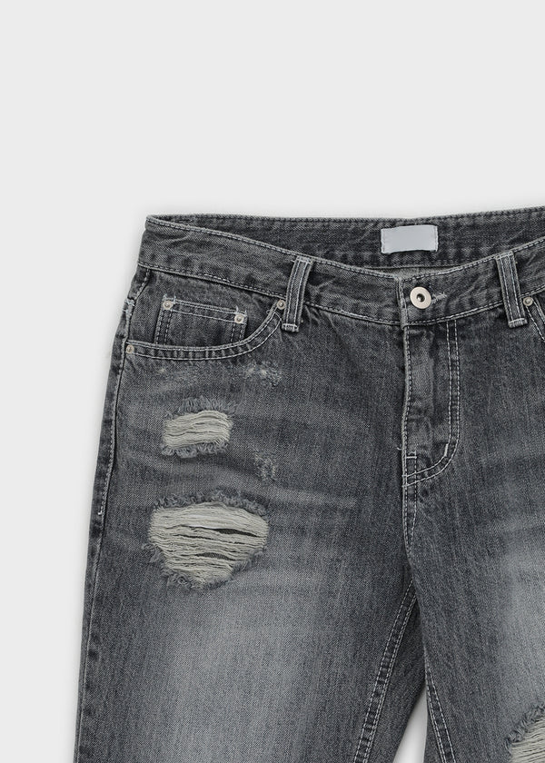 Shop Damaged Bootcut Denim Pants