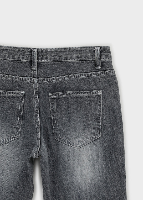 Shop Damaged Bootcut Denim Pants