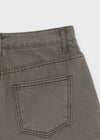 Burle zipper cotton mini skirt pants