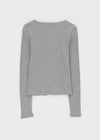Tenkeylit V-neck Button Long Sleeve T-shirt