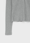 Tenkeylit V-neck Button Long Sleeve T-shirt