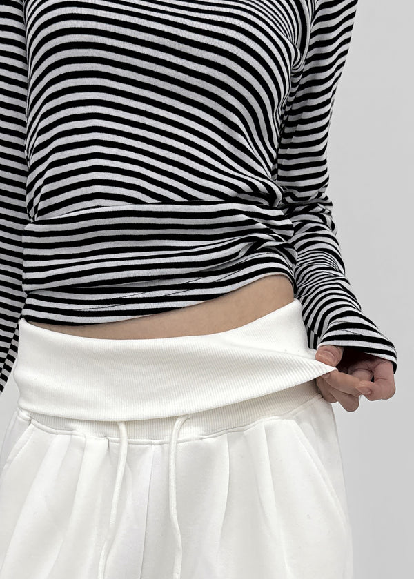 Voke Folding Wide Elastic Pants