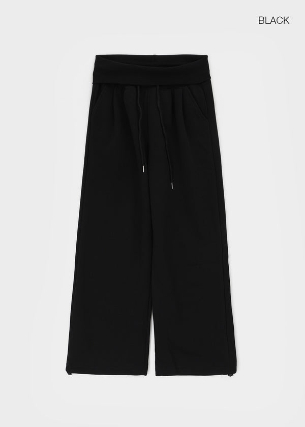 Voke Folding Wide Elastic Pants