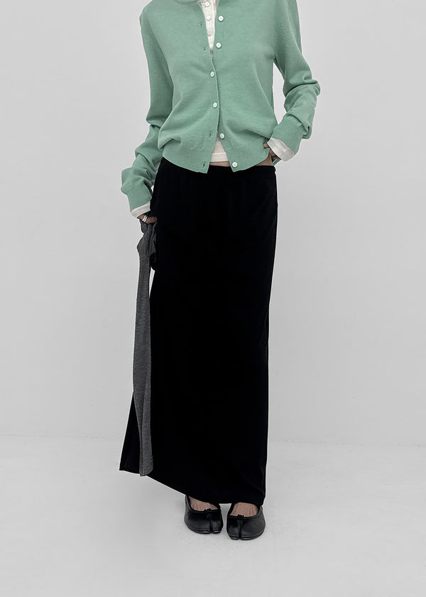 Atro banding maxi long skirt