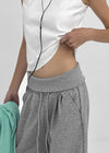 Voke Folding Wide Elastic Pants