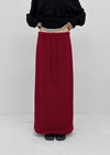 Atro banding maxi long skirt