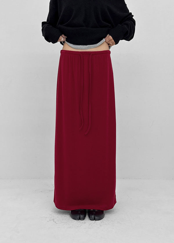 Atro banding maxi long skirt