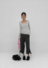 Gerudo Stripe U-neck Long Sleeve T-shirt