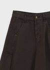 Factory Cut-out Wide Cargo Pants (Belt Set)