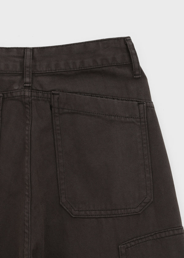 Factory Cut-out Wide Cargo Pants (Belt Set)