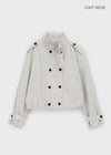 Tarki Double-Button Trench Jacket