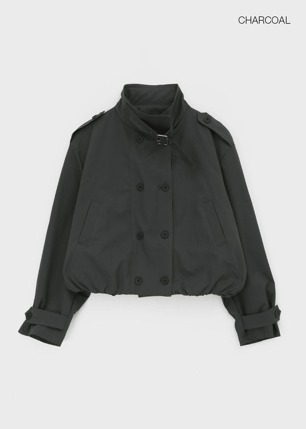 Tarki Double-Button Trench Jacket