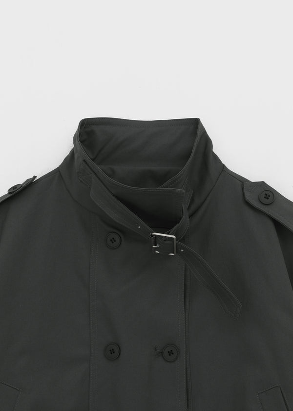 Tarki Double-Button Trench Jacket