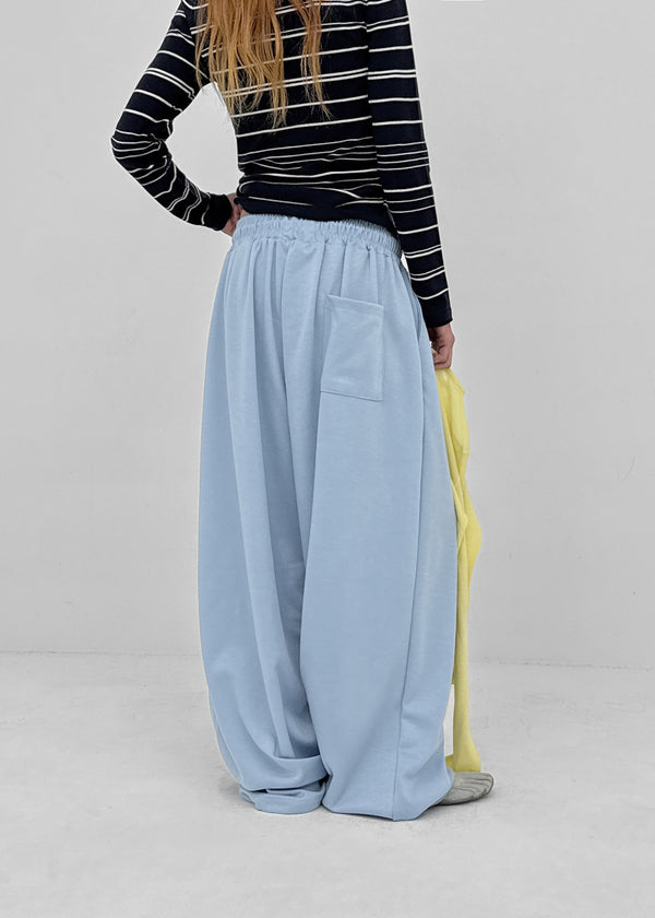 (UNISEX) Xenon Wide Elastic String Pants