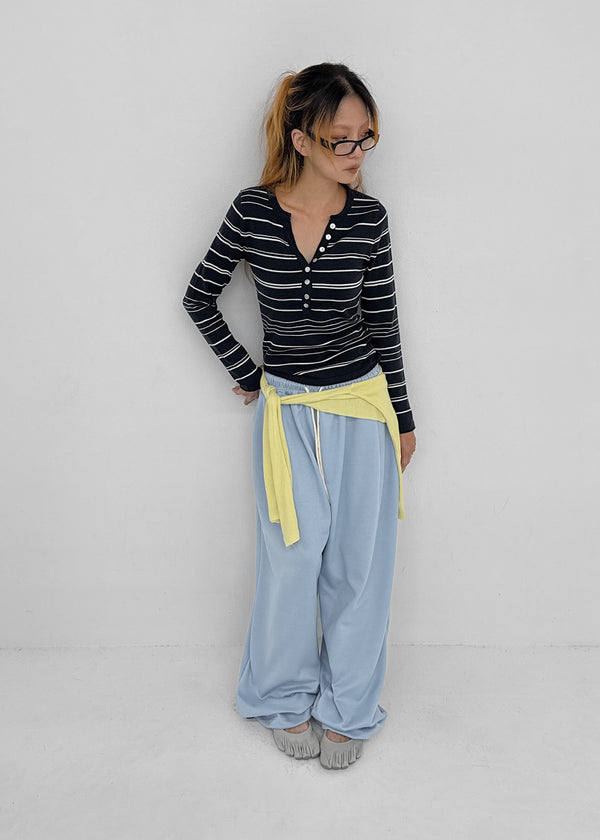 (UNISEX) Xenon Wide Elastic String Pants