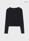 Relucton V-neck long-sleeve tee