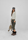 Keds Striped Henley Neck Long Sleeve Tee