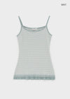 Luna Stripe Lace Sleeveless