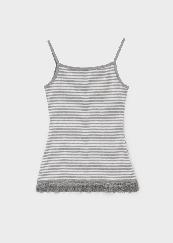 Luna Stripe Lace Sleeveless