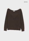 Anna Deep V-Neck Sweatshirt