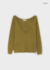 Anna Deep V-Neck Sweatshirt