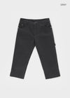 Tape slit capri pants
