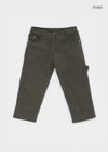 Tape slit capri pants