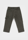 Tape slit capri pants