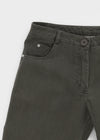 Tape slit capri pants
