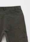 Tape slit capri pants