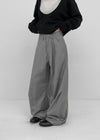 (UNISEX) Tenum Back Pocket Balloon Wide Slacks