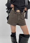 Bellati Studded Washed Shorts