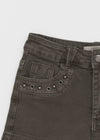 Bellati Studded Washed Shorts