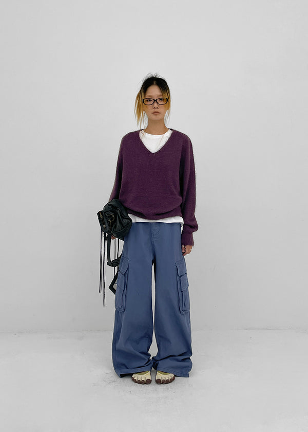 Moel Washed Wide Double Cargo Pants