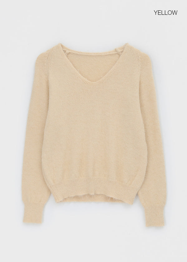Brandt V-neck wool knit