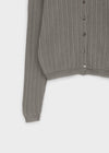 Divier Ribbed Wool Knit Cardigan