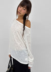 Donia boat neck long-sleeve shirt